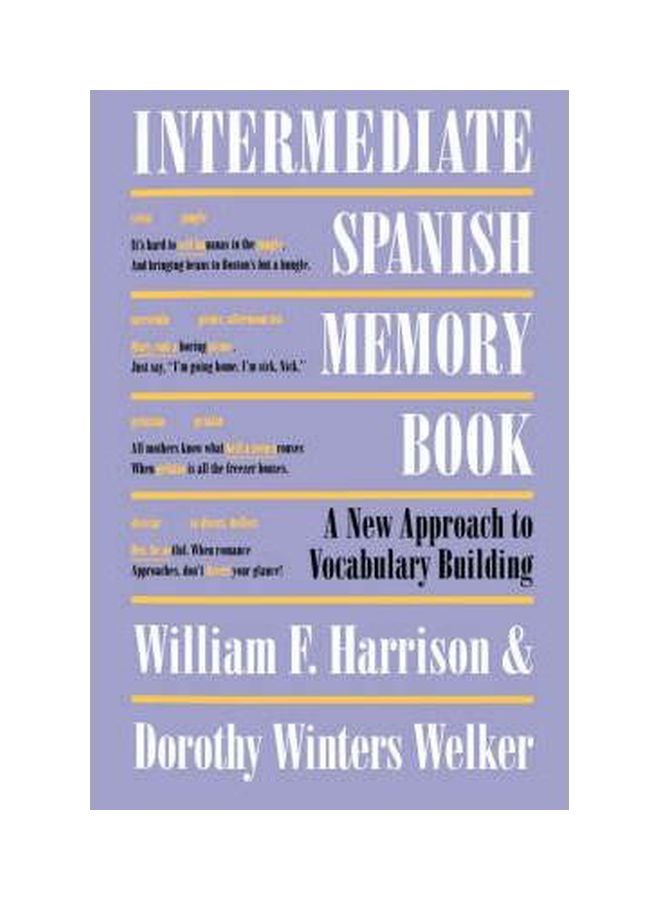 Intermediate Spanish Memory Book Paperback English by William F. Harrison - 01-05-1997