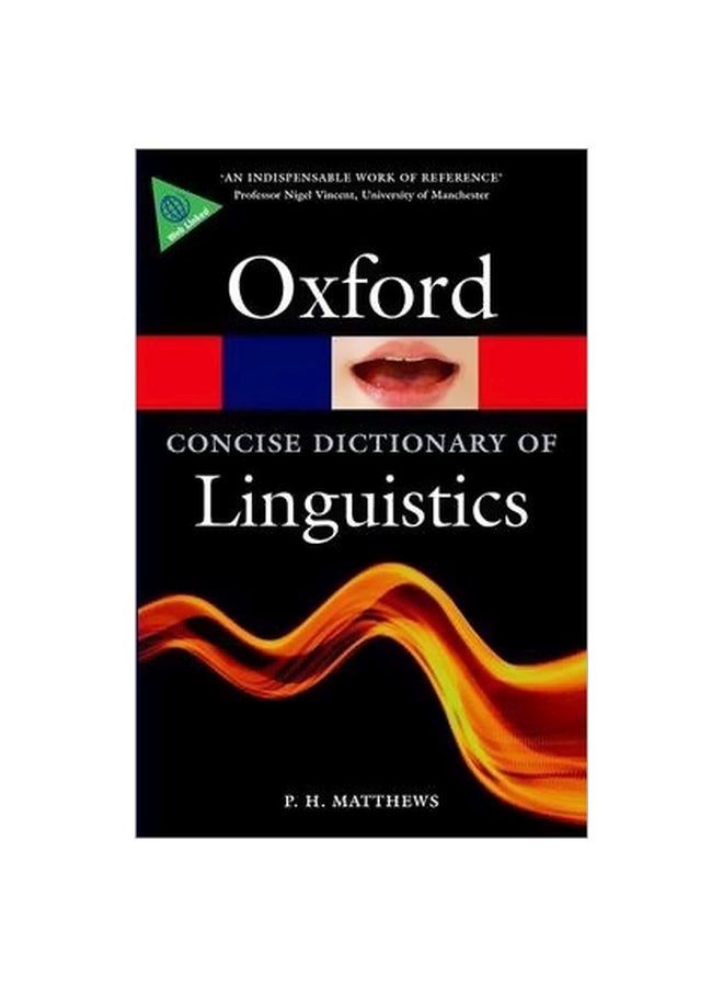 Oxford Concise Dictionary Of Linguistics Paperback English by P. H. Matthews - 01-12-2014 