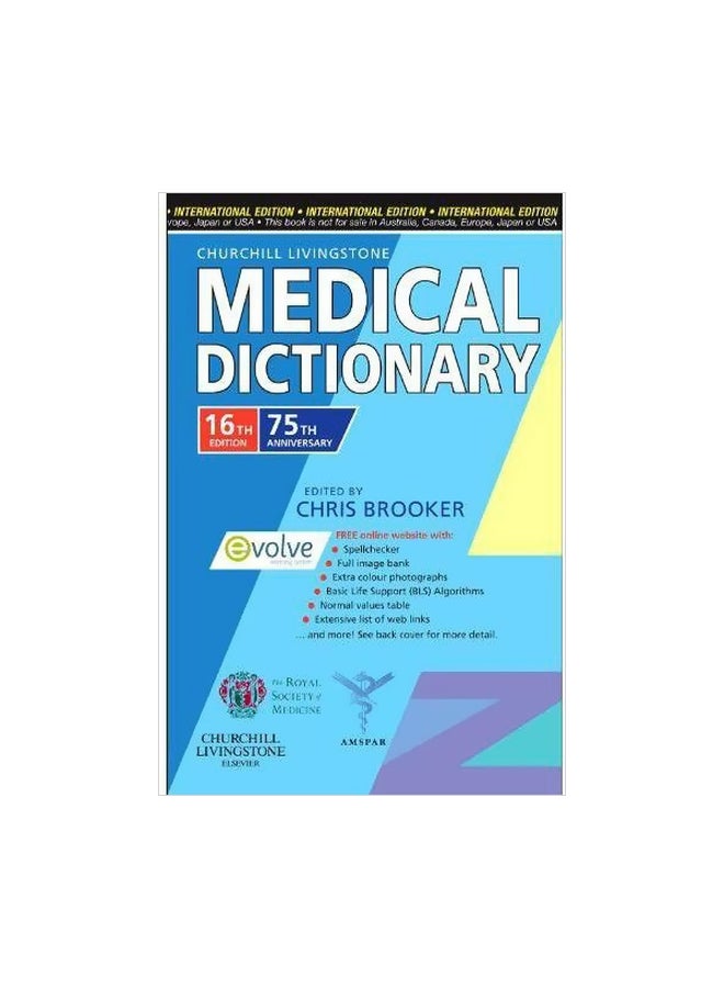 Churchill Livingstone Medical Dictionary Paperback English by Chris Brooker - 39605 
