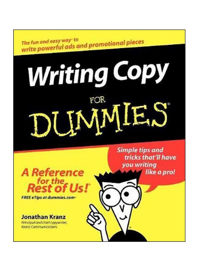 Writing Copy For Dummies Paperback English by Jonathan Kranz - 29-10-2004 