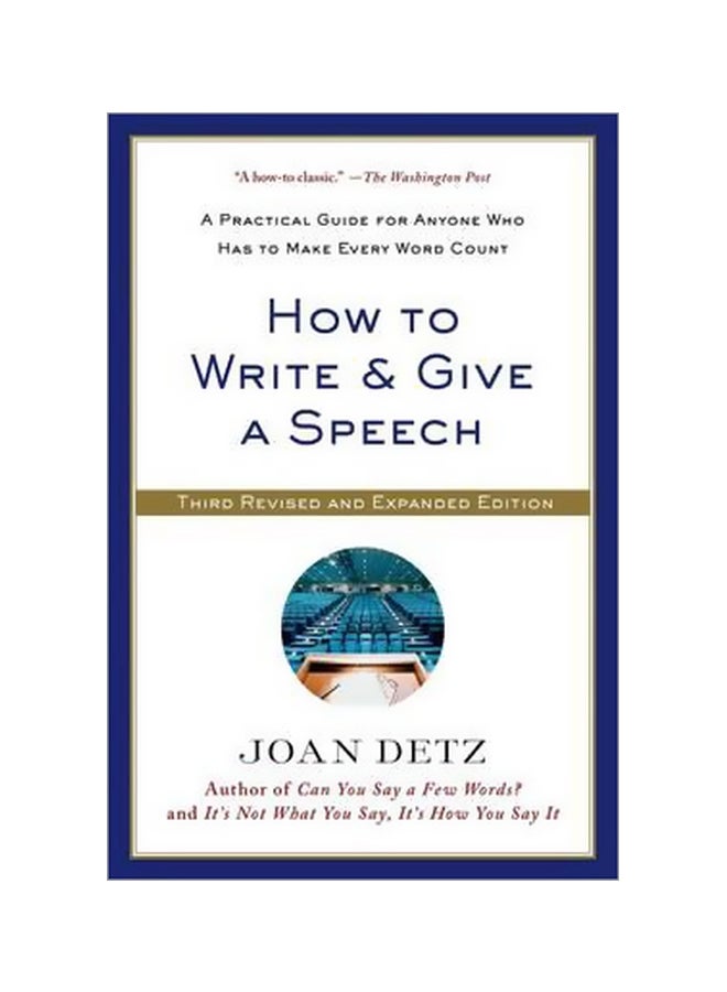How To Write And Give A Speech Paperback English by Joan Detz - 02-04-2014 