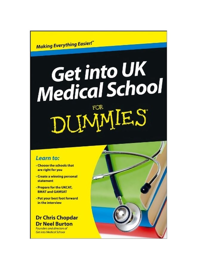 Get Into UK Medical School For Dummies Paperback English by Chris Chopdar - 41257