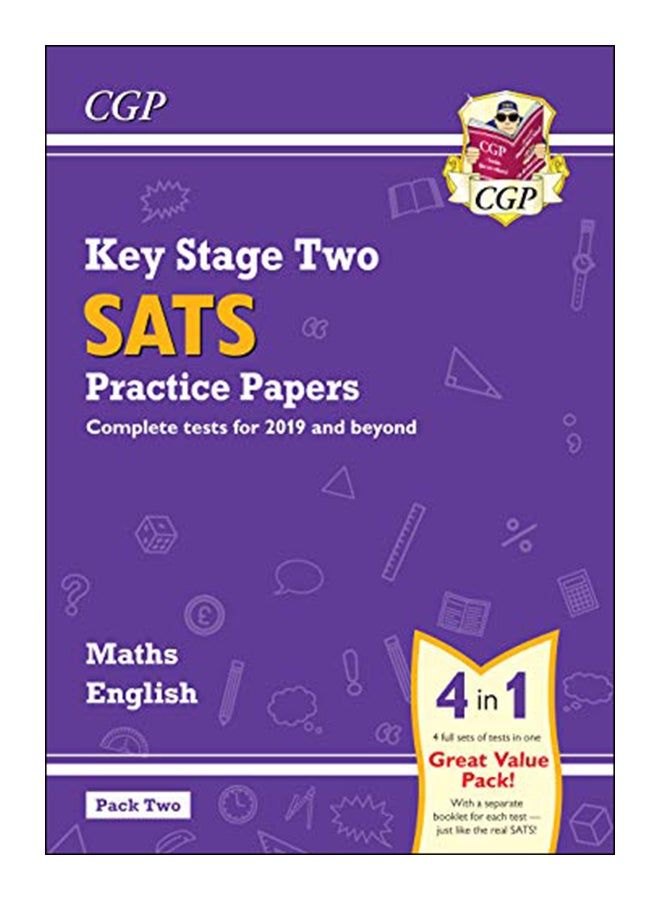 New Ks2 Maths And English Sats Practice Papers Pack (For The 2019 Tests) Paperback English by Cgp Books - 43343 