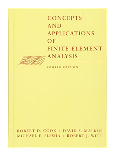 Concepts And Applications Of Finite Element Analysis hardcover english - 37195