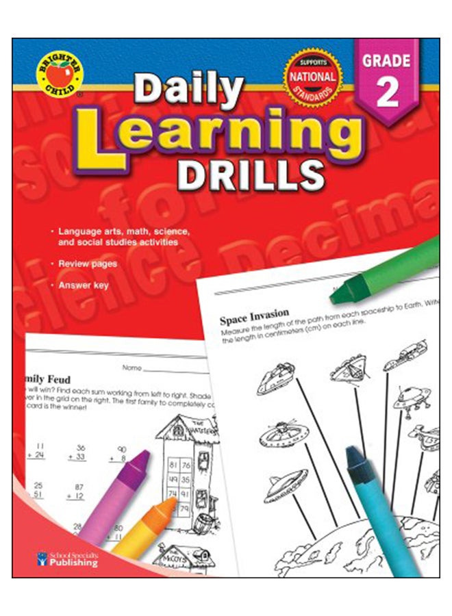 Daily Learning Drills, Grade 2 Paperback English by Brighter Child - 37904 