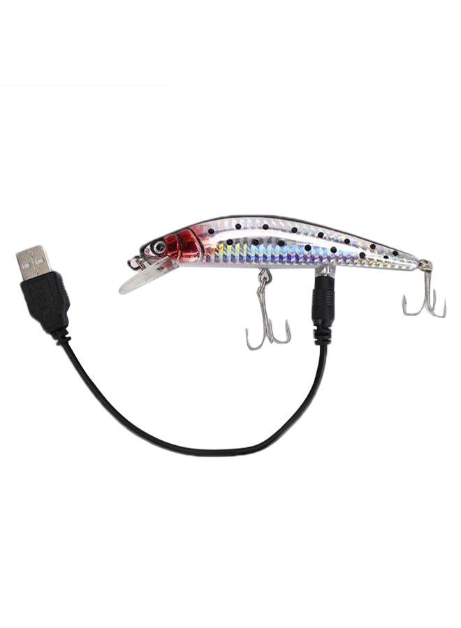 Generic USB Rechargeable LED Lures Bait 12cm 