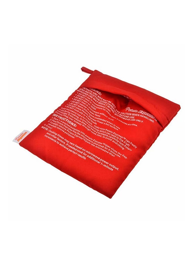 2-Piece Microwave Potato Cooking Bag Set Red 6.5inch - Image 2