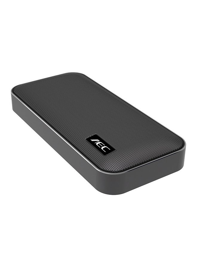 ايه اي سي مكبر صوت بلوتوث 4.2 مضاد للماء بصوت جهير فائق V2976 أسود - Image 1