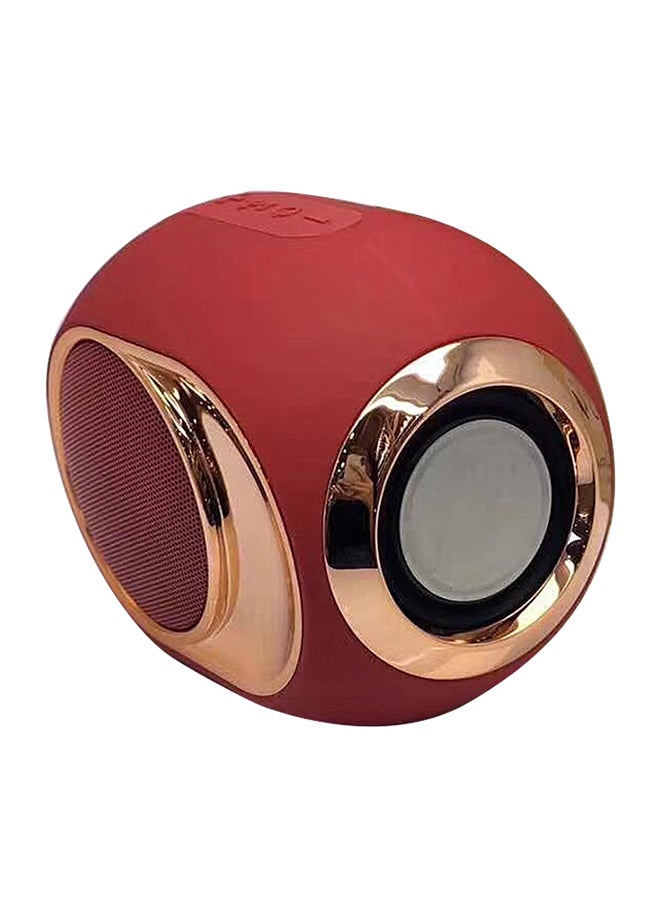 Portable Mini Bluetooth Dual Speaker V4910 Red 