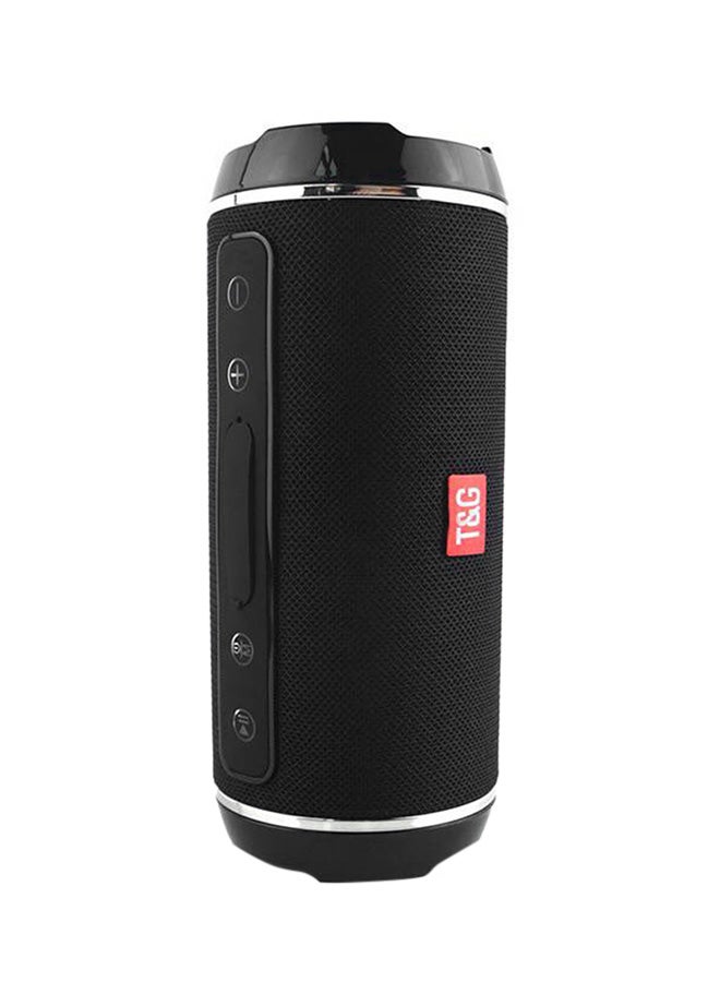 T&G Splash-Proof Portable Bluetooth Speaker Black  - Image 1