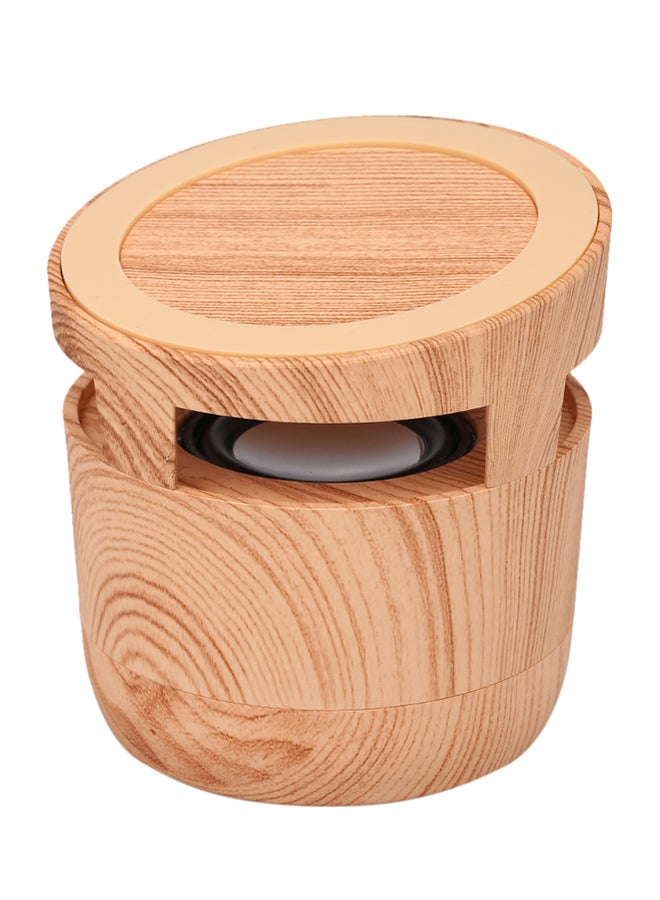 Portable Bluetooth Wooden Speaker V5057 Brown  - Image 1