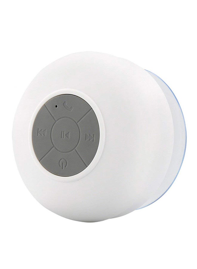 Mini Portable Waterproof Bluetooth 3.0 Speaker White  - Image 1