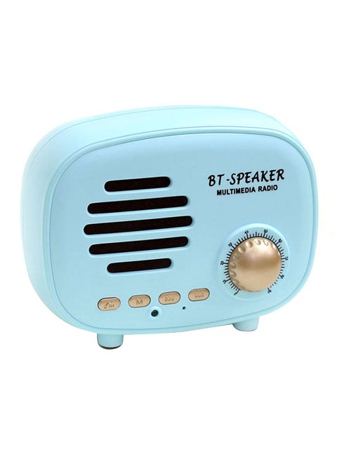 Q108 Retro Bluetooth 4.1 Speaker Blue
