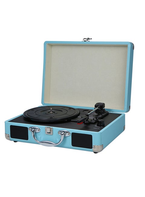 Vintage Phonograph Record Player V5781 Blue/Black
