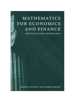 Mathematics For Economics And Finance : Methods And Modelling Paperback English by Martin Anthony - 13 July 1996 