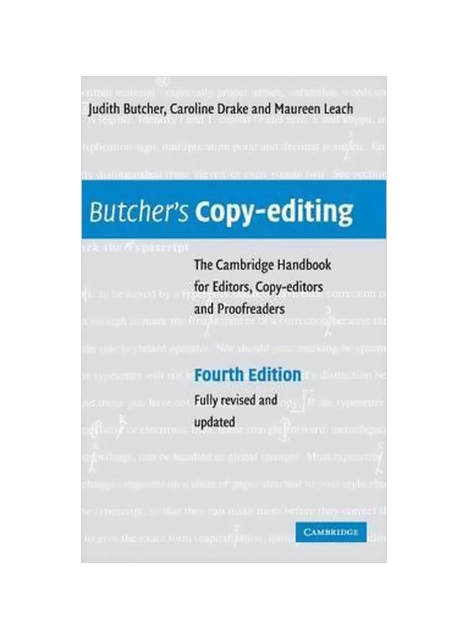 null - Butcher's Copy-editing: The Cambridge Handbook For Editors, Copy-editors And Proofreaders Hardcover English by Judith Butcher - 13 May 2015 - Image 1