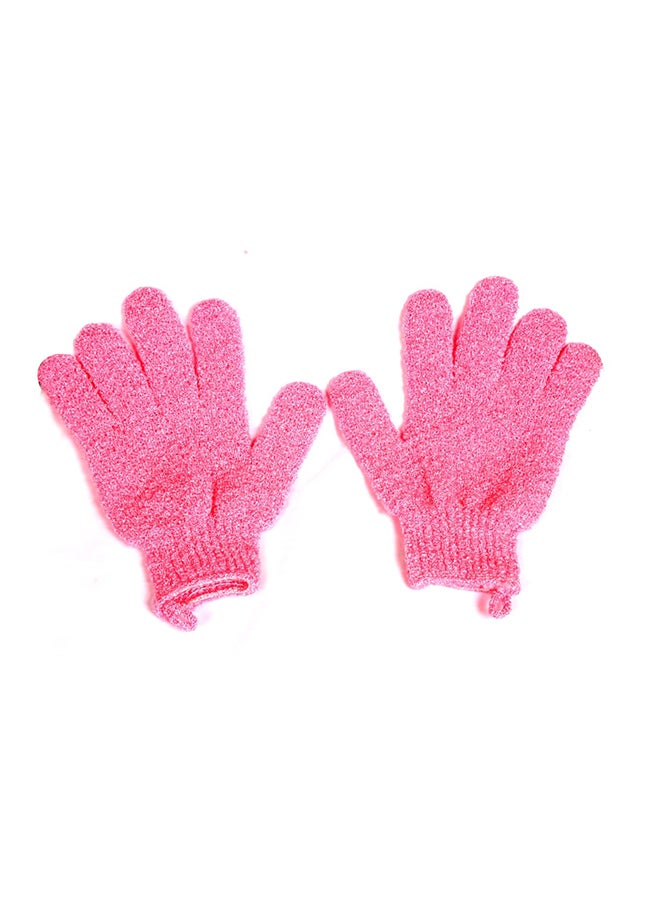 قفازات الاستحمام من الألياف وردي 250جرام