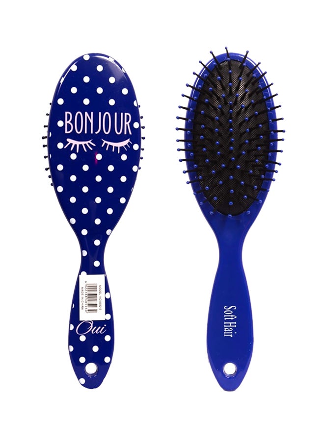 Soft Hair Hair Brush Blue/White 30cm 