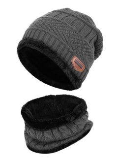 Generic 2-Piece Stylish Winter Thick Hat 