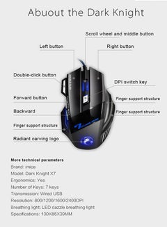 iMice X7 Gaming Mouse Black  - Image 3