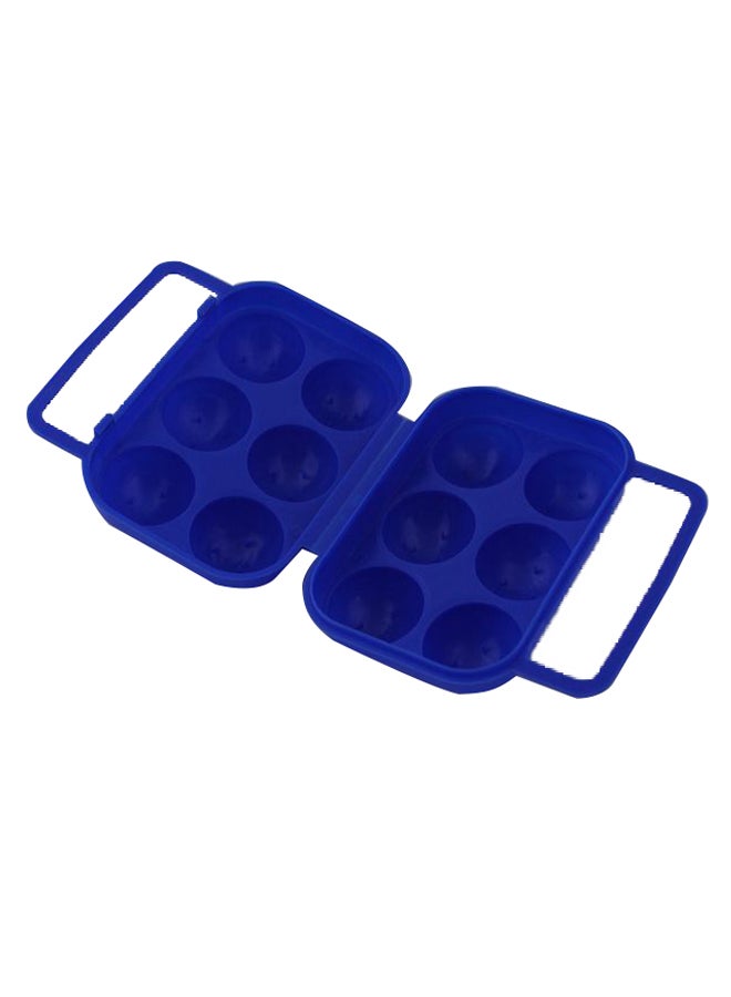 Generic 6-Grids Egg Storage Carrier Case Blue  - Image 2