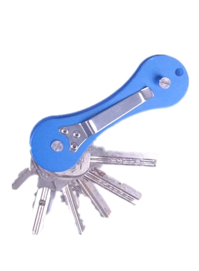 Portable Smart Keychain Holder Blue/Silver  - Image 1