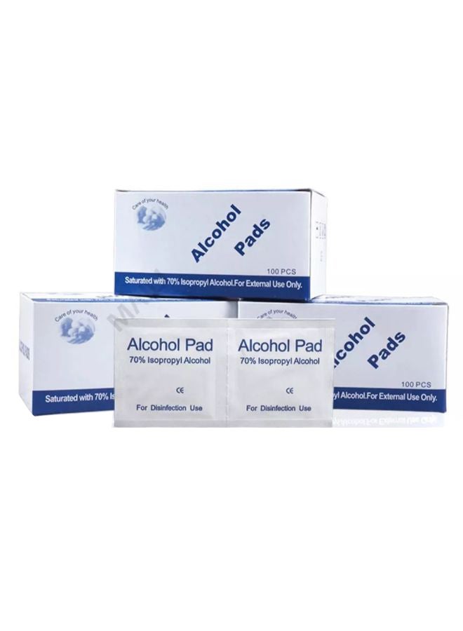 Generic Pack Of 100 Disposable Sterilization Wipe Pad White 5 x 5cm  - Image 2
