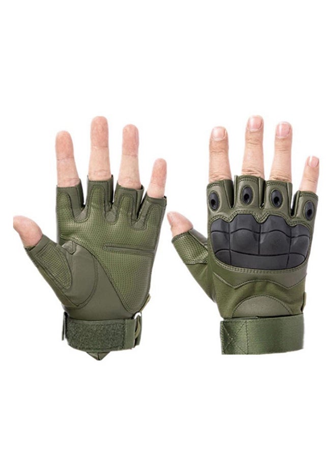 Bluelans - Breathable Anti-Slip Military Half Finger Gloves L - Image 1