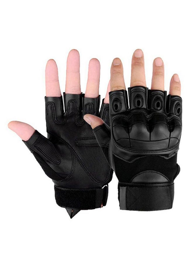Bluelans Breathable Anti-Slip Military Half Finger Gloves M  - Image 1