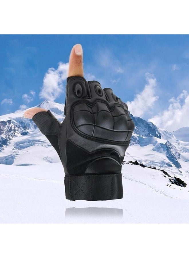 Bluelans Breathable Anti-Slip Military Half Finger Gloves M  - Image 2