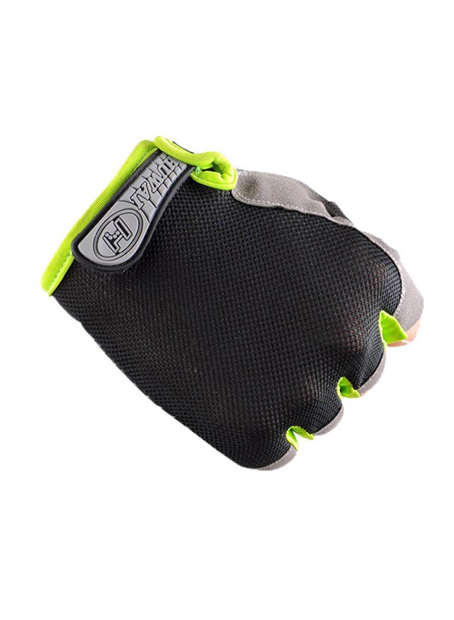 Bluelans Breathable Anti-Skid Half Finger Gloves L 