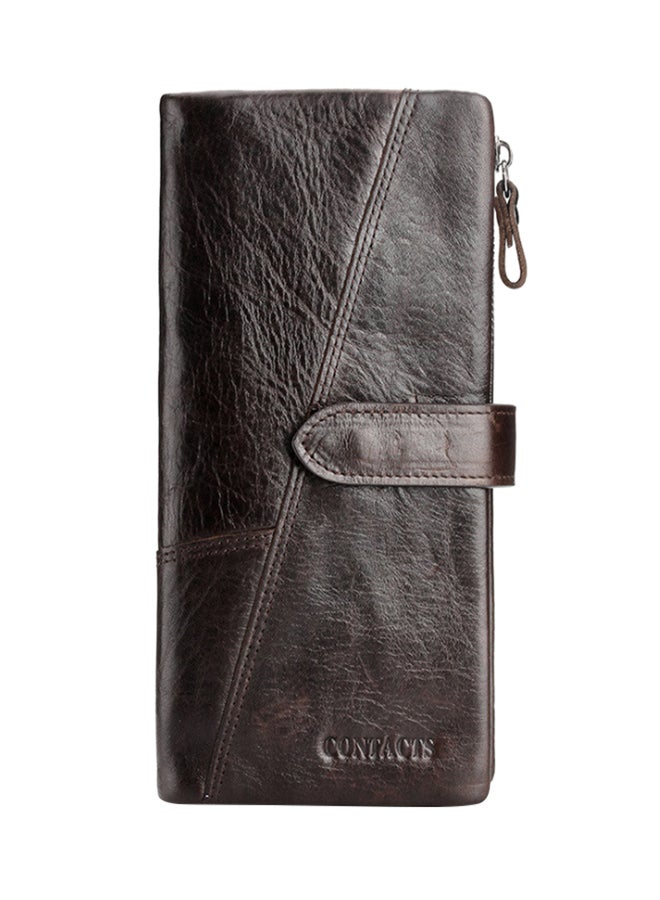 CONTACTS - Leather Bifold Wallet Brown - Image 1