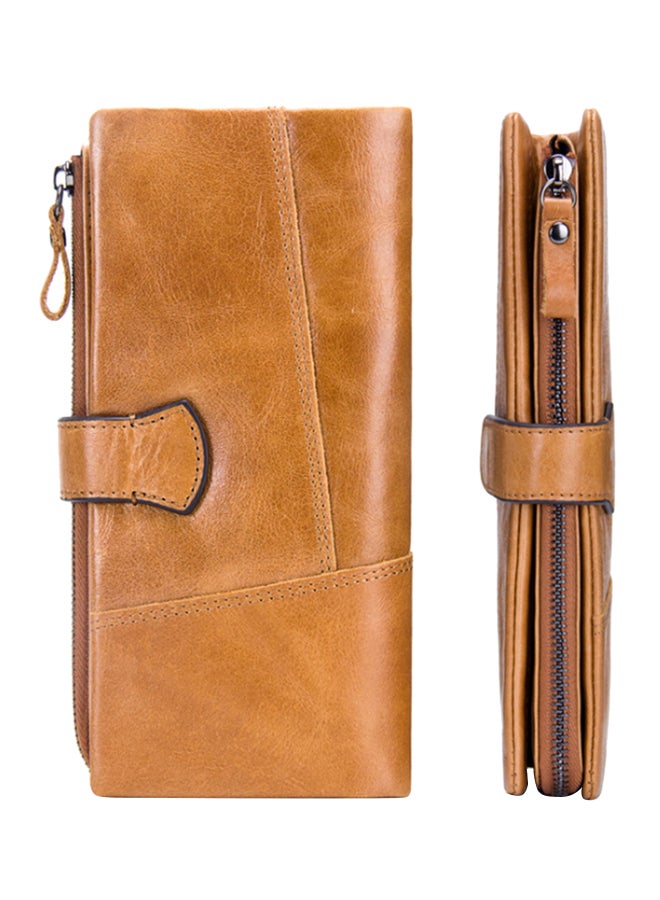 CONTACTS - Leather Bifold Wallet Yellow - Image 1