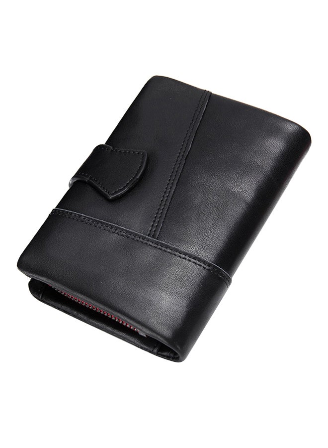 Leather Bifold Wallet Black