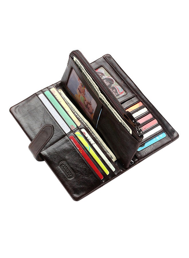 CONTACTS - Leather Bifold Wallet Brown - Image 1