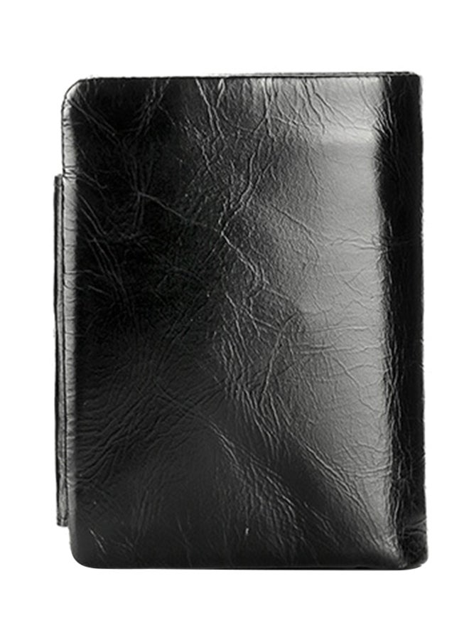 CONTACTS - Leather Trifold Wallet Black - Image 1