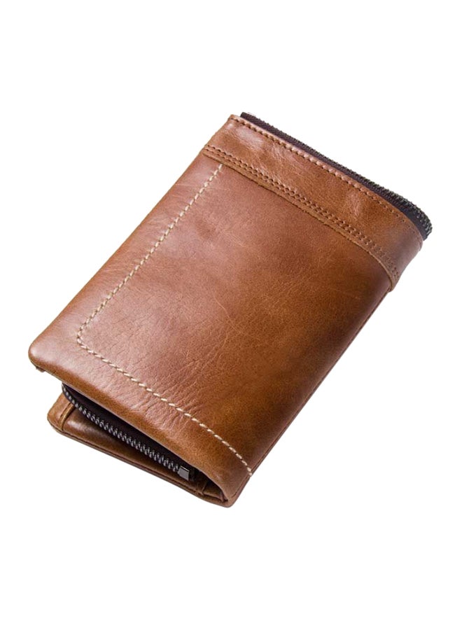 CONTACTS Leather Wallet Brown - Image 2