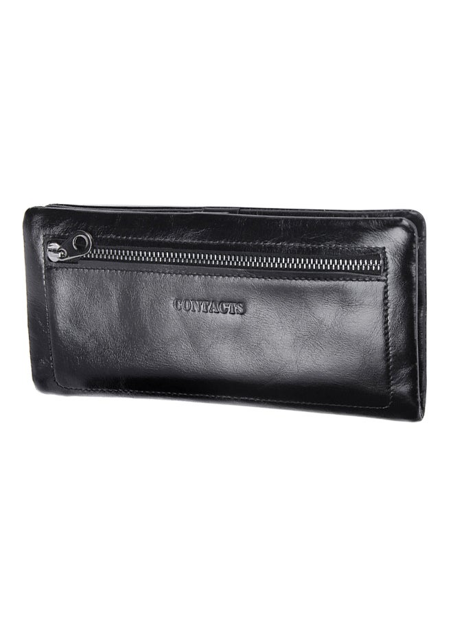 CONTACTS Leather Wallet Black - Image 1
