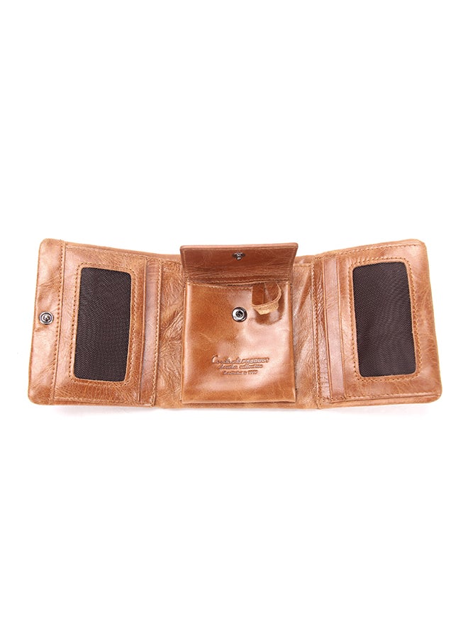 CONTACTS - Leather Trifold Wallet Yellow - Image 1
