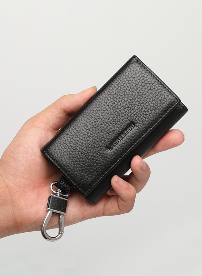 LAORENTOU - Leather Key Case Bag Black - Image 1