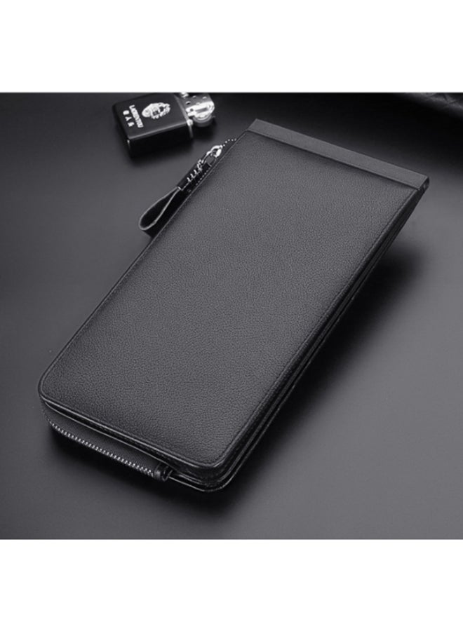 LAORENTOU Leather  Card Holder Wallet Black  - Image 2