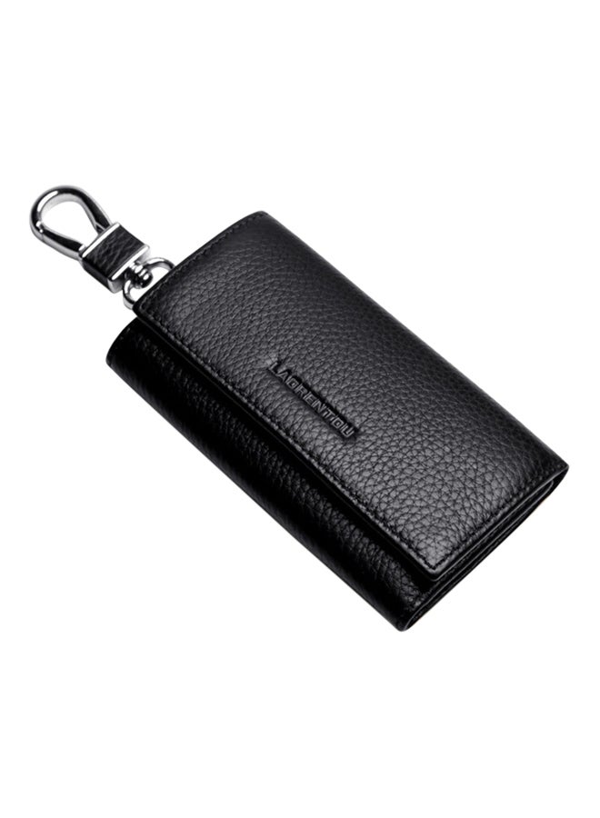 LAORENTOU - Leather Key Case Bag Black - Image 1
