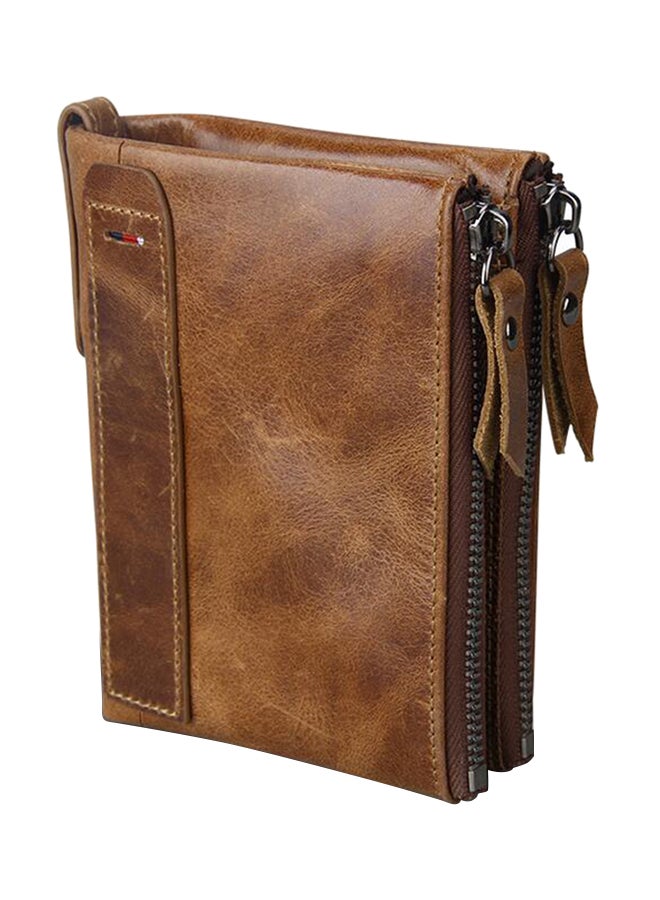 TOEON Leather Wallet Brown - Image 1