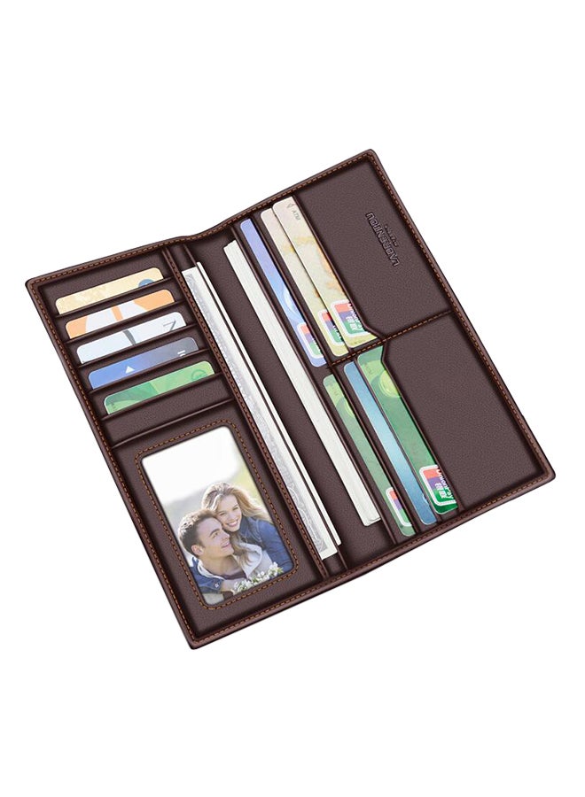 LAORENTOU Leather Long Style Wallet Brown  - Image 3