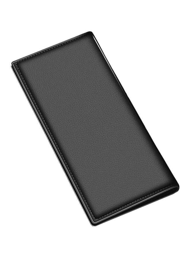 LAORENTOU - Leather Long Style Wallet Black - Image 1