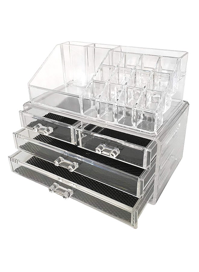 Generic Acrylic Jewelry And Cosmetic Storage Display Boxes Black/White  - Image 2