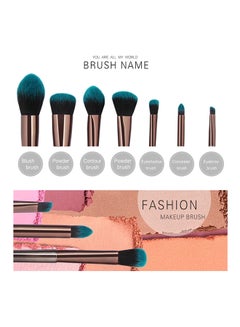 MAANGE 7 Piece Make Up Brush Set Multicolor  - Image 5
