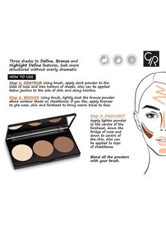 Golden Rose Contour Powder Kit Beige/Brown  - Image 2
