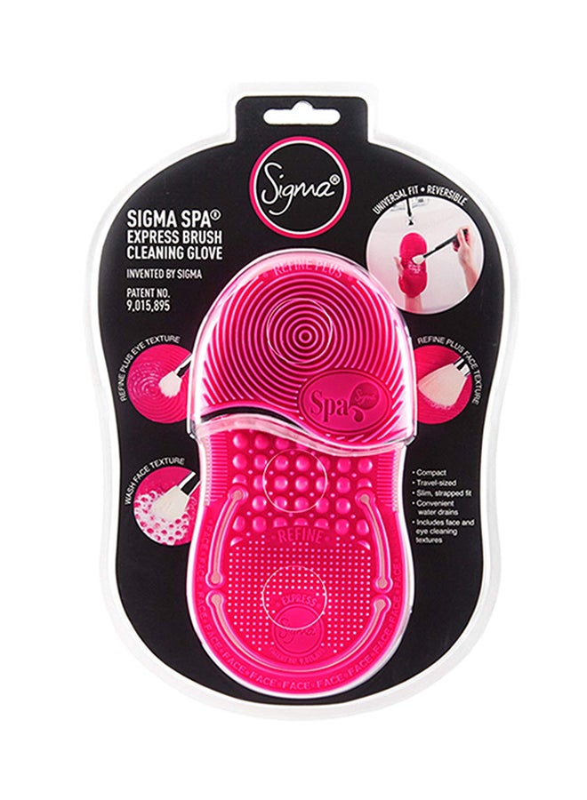 Sigma Beauty Spa Express Brush Cleaning Glove Pink  - Image 3