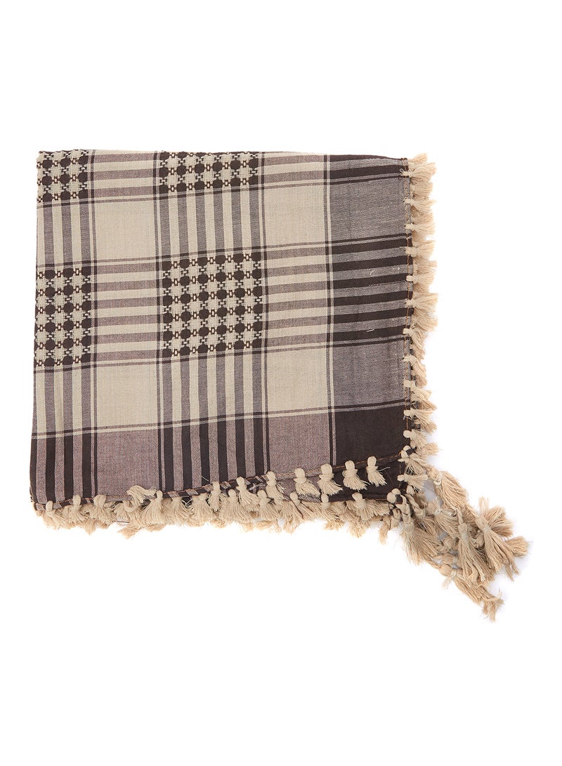 Plaid Arabic Shemagh Scarf Brown/Black - v1562759730/N25387694V_2